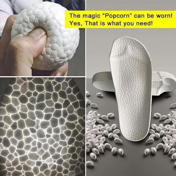 Men's Slides Sandals Outdoor Extra-soft Fashion Slip on Black Shoes US SIZE 10 - Picture 6 of 7